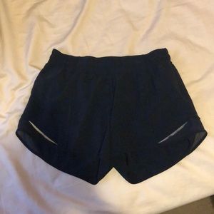 Lululemon navy blue running shorts size 6